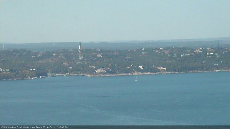 Lake Travis webcam, October 19, 2019 11:35 AM CT