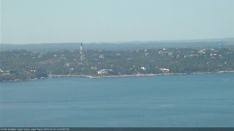 Lake Travis webcam, October 19, 2019 11:45 AM CT