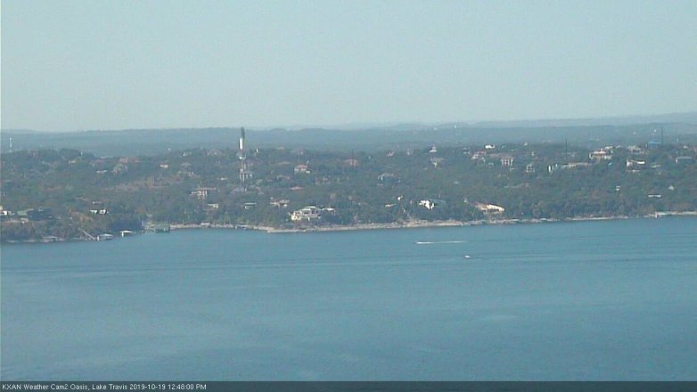 Lake Travis webcam, October 19, 2019 11:50 AM CT