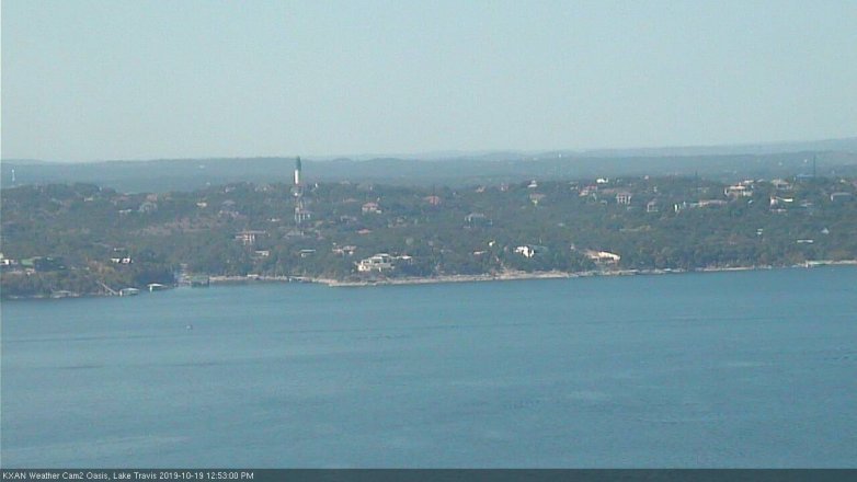Lake Travis webcam, October 19, 2019 11:55 AM CT
