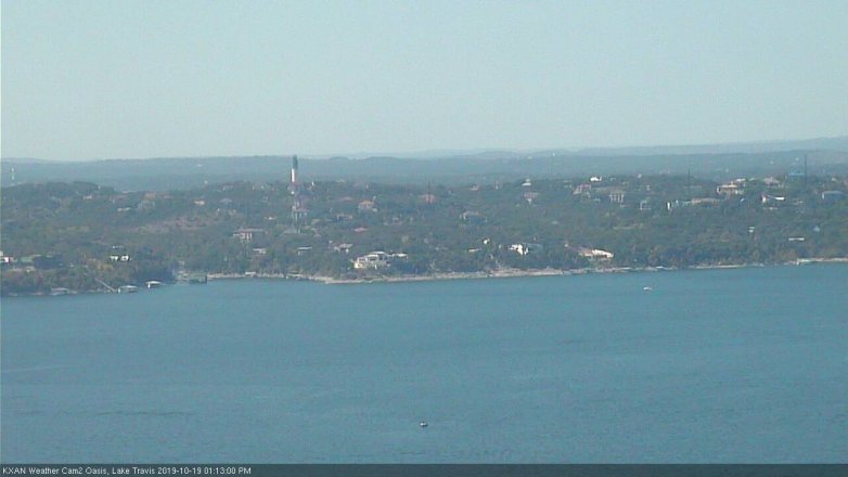 Lake Travis webcam, October 19, 2019 12:15 PM CT