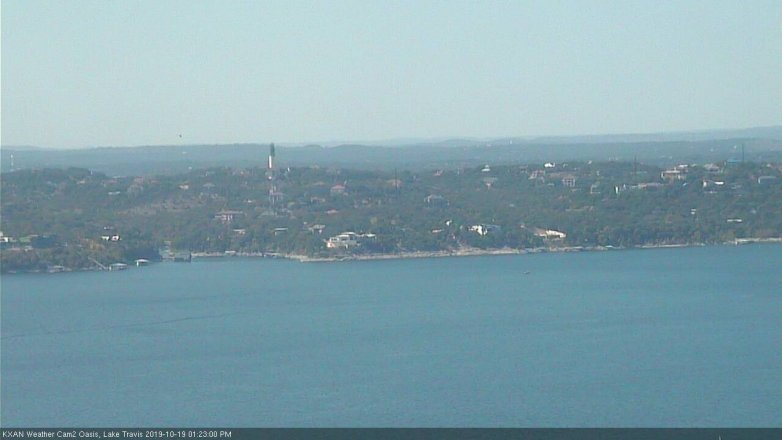 Lake Travis webcam, October 19, 2019 12:25 PM CT