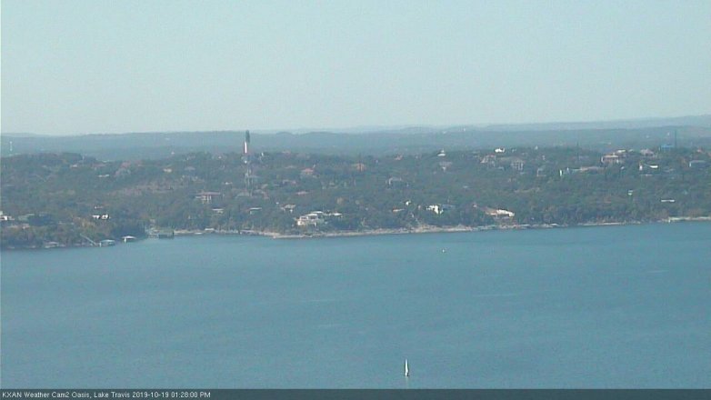 Lake Travis webcam, October 19, 2019 12:30 PM CT