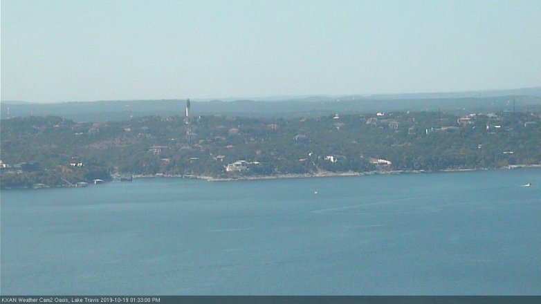 Lake Travis webcam, October 19, 2019 12:35 PM CT