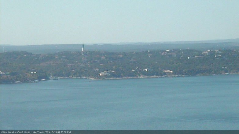 Lake Travis webcam, October 19, 2019 12:55 PM CT