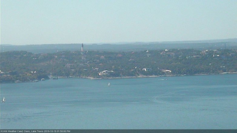Lake Travis webcam, October 19, 2019 1:00 PM CT