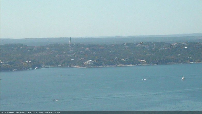 Lake Travis webcam, October 19, 2019 1:10 PM CT