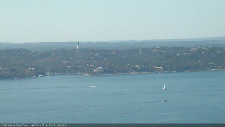 Lake Travis webcam, October 19, 2019 1:20 PM CT