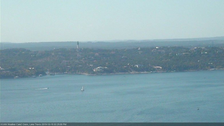 Lake Travis webcam, October 19, 2019 1:30 PM CT