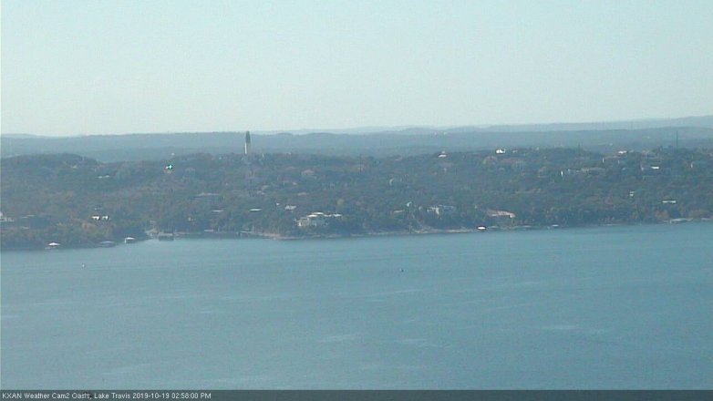 Lake Travis webcam, October 19, 2019 2:00 PM CT