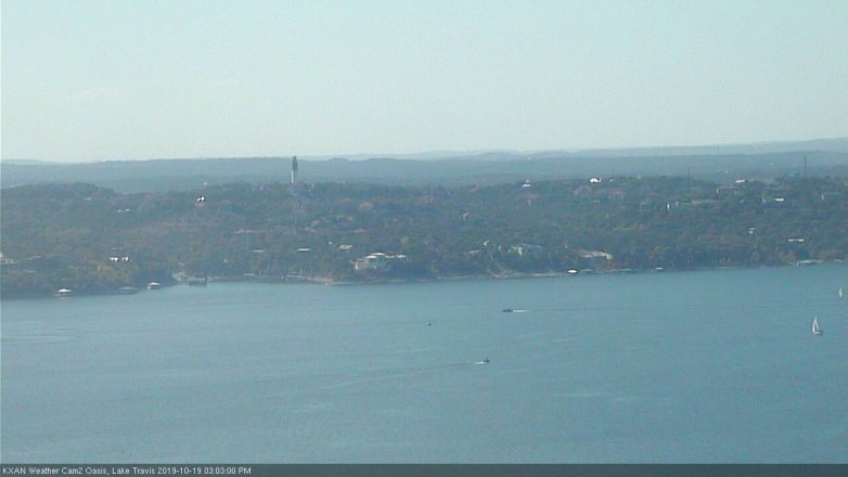 Lake Travis webcam, October 19, 2019 2:05 PM CT