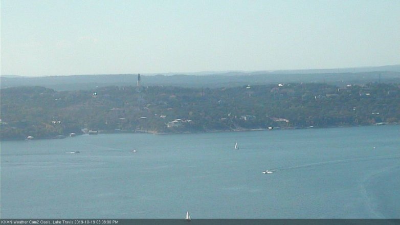 Lake Travis webcam, October 19, 2019 2:10 PM CT