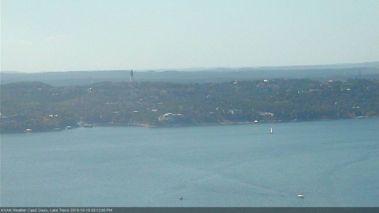 Lake Travis webcam, October 19, 2019 2:15 PM CT