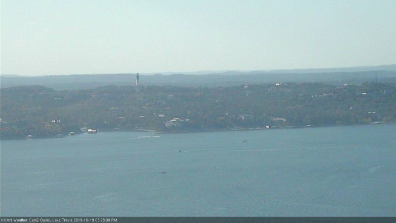 Lake Travis webcam, October 19, 2019 2:30 PM CT