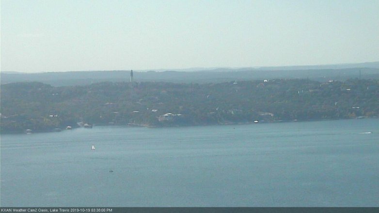 Lake Travis webcam, October 19, 2019 2:40 PM CT