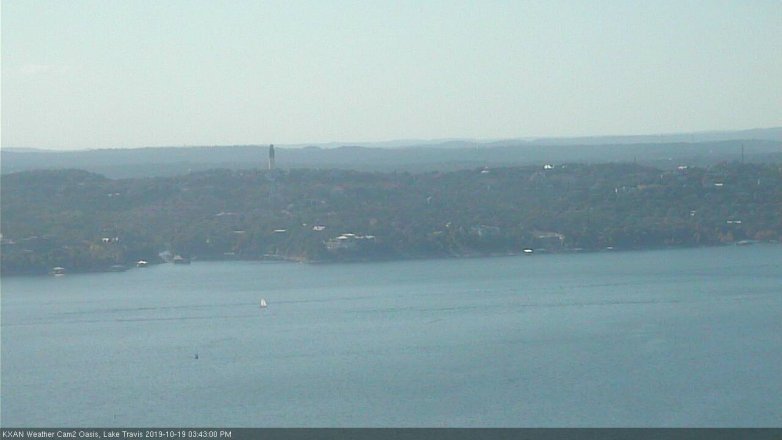 Lake Travis webcam, October 19, 2019 2:45 PM CT