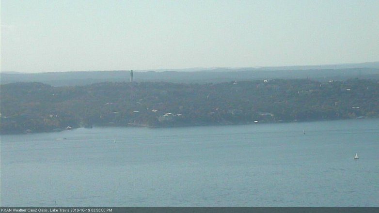 Lake Travis webcam, October 19, 2019 2:55 PM CT
