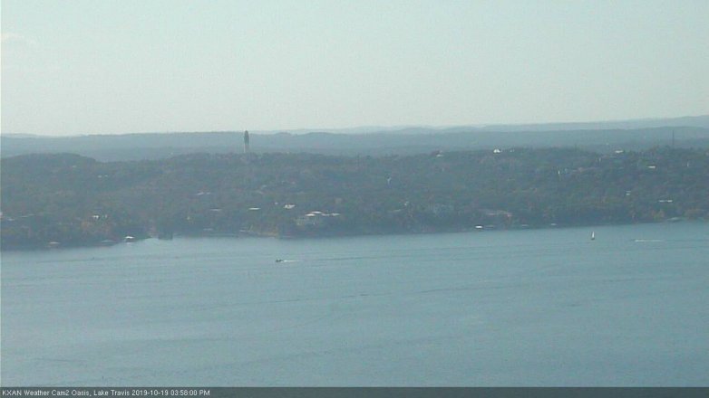 Lake Travis webcam, October 19, 2019 3:00 PM CT