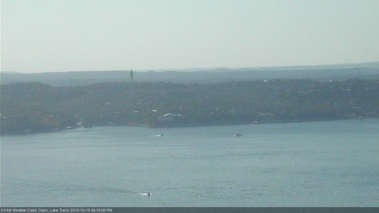 Lake Travis webcam, October 19, 2019 3:20 PM CT