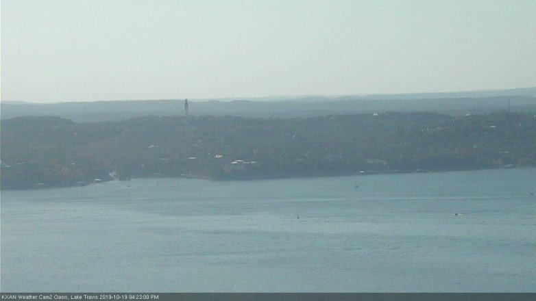 Lake Travis webcam, October 19, 2019 3:25 PM CT