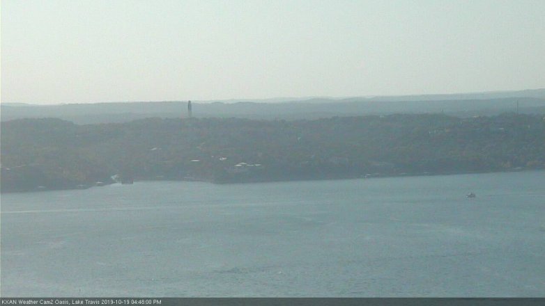 Lake Travis webcam, October 19, 2019 3:50 PM CT