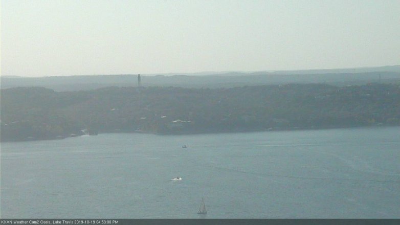 Lake Travis webcam, October 19, 2019 3:55 PM CT