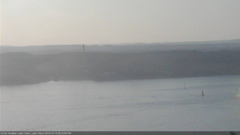 Lake Travis webcam, October 19, 2019 4:35 PM CT