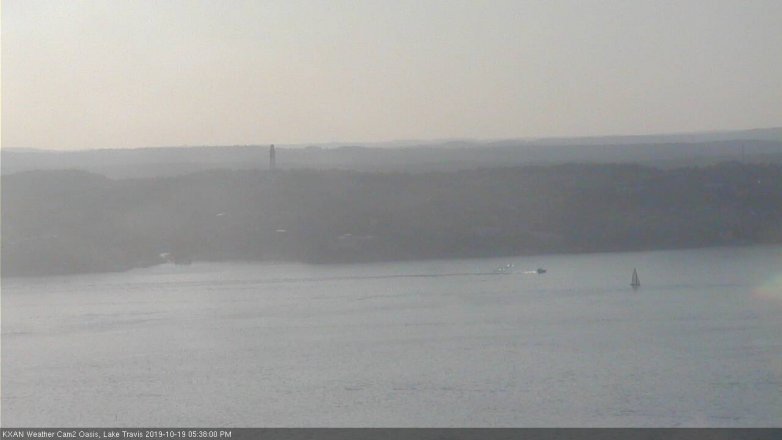 Lake Travis webcam, October 19, 2019 4:40 PM CT