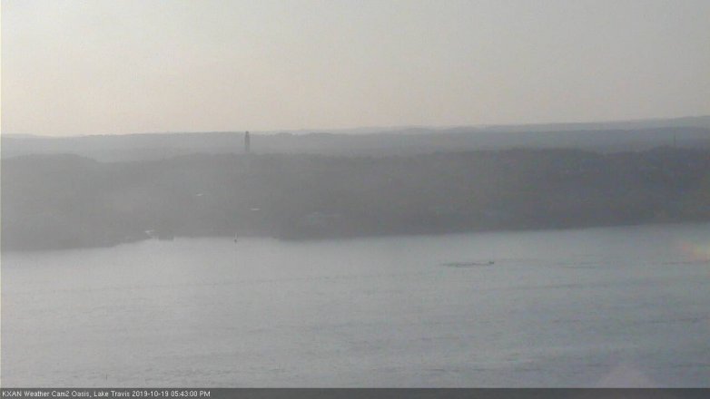 Lake Travis webcam, October 19, 2019 4:45 PM CT