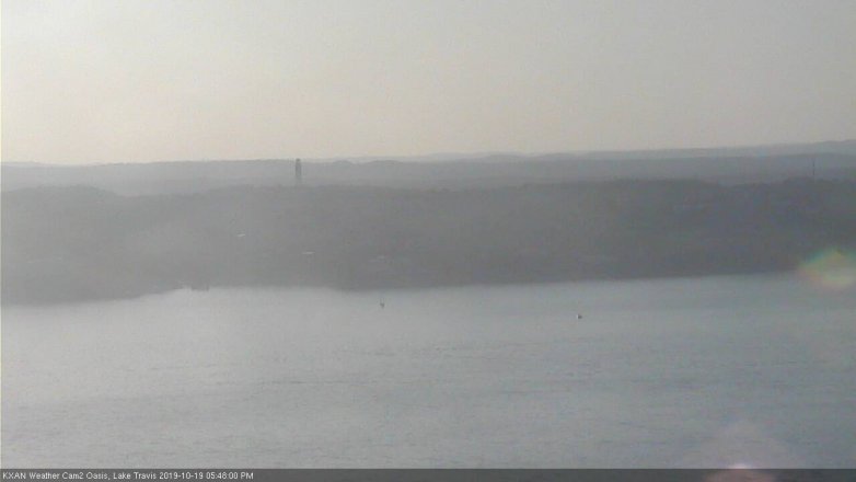 Lake Travis webcam, October 19, 2019 4:50 PM CT