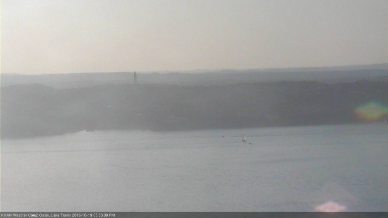 Lake Travis webcam, October 19, 2019 4:55 PM CT