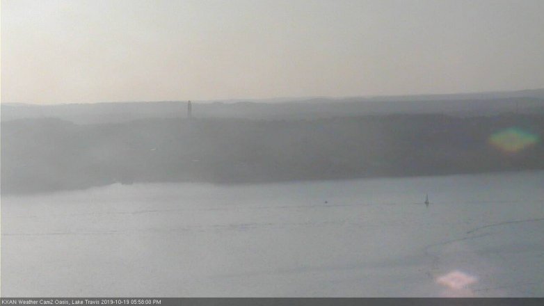 Lake Travis webcam, October 19, 2019 5:00 PM CT