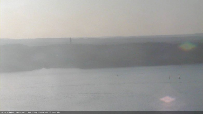 Lake Travis webcam, October 19, 2019 5:05 PM CT