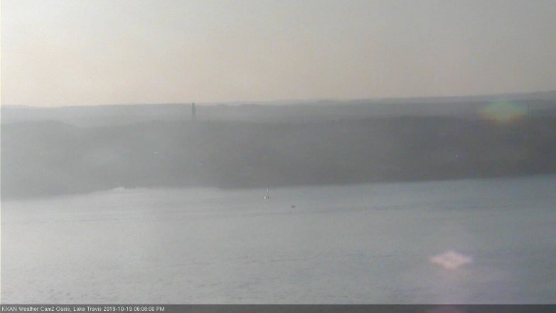 Lake Travis webcam, October 19, 2019 5:10 PM CT