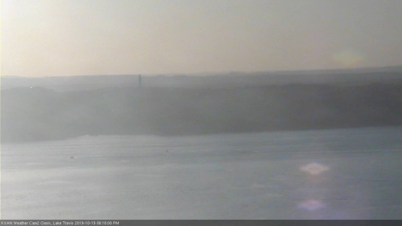 Lake Travis webcam, October 19, 2019 5:20 PM CT