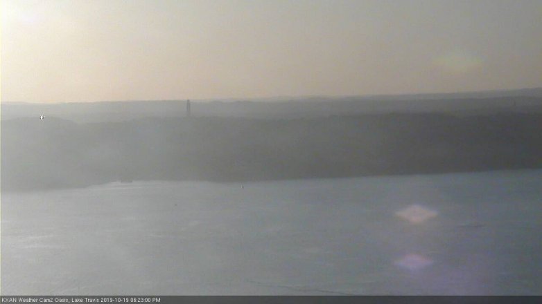 Lake Travis webcam, October 19, 2019 5:25 PM CT