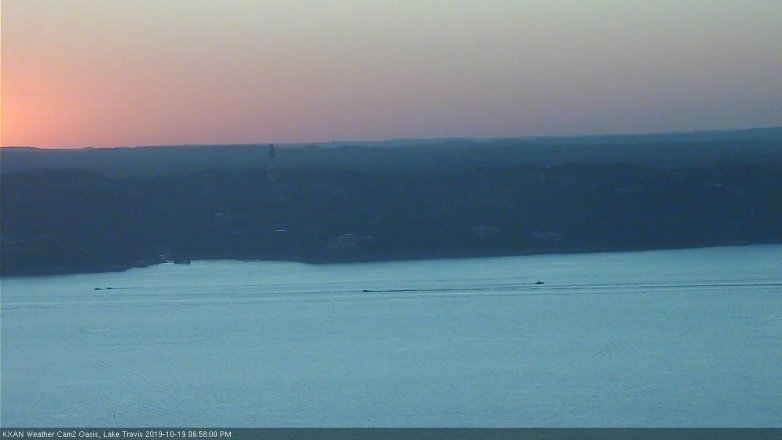 Lake Travis webcam, October 19, 2019 6:00 PM CT