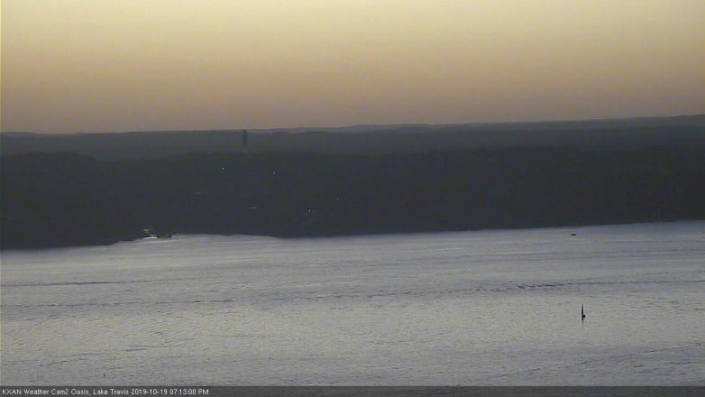 Lake Travis webcam, October 19, 2019 6:15 PM CT