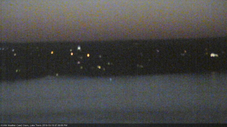 Lake Travis webcam, October 19, 2019 6:40 PM CT