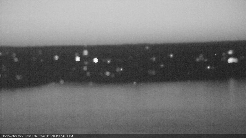 Lake Travis webcam, October 19, 2019 6:45 PM CT