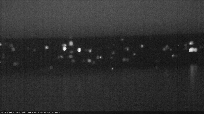 Lake Travis webcam, October 19, 2019 6:55 PM CT