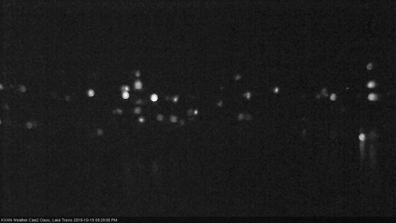 Lake Travis webcam, October 19, 2019 8:30 PM CT