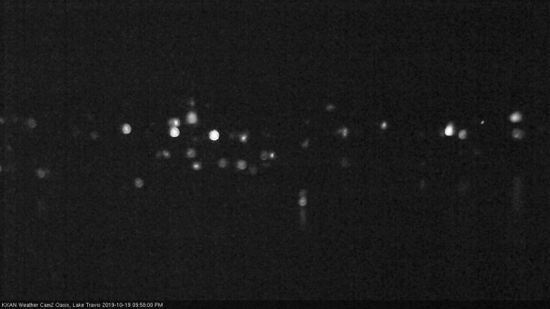 Lake Travis webcam, October 19, 2019 9:00 PM CT