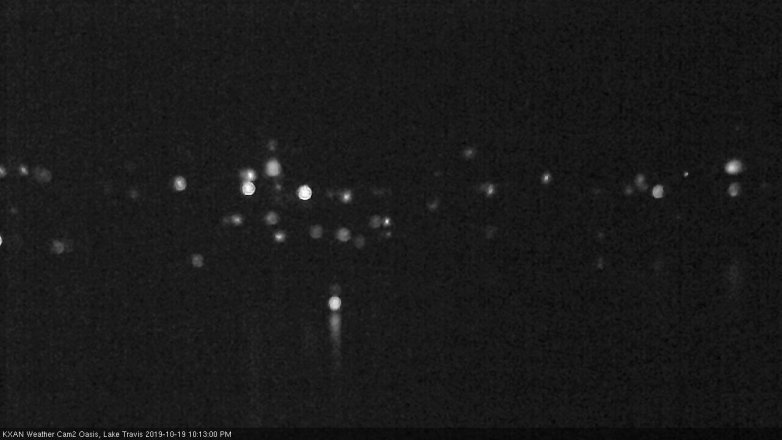 Lake Travis webcam, October 19, 2019 9:15 PM CT