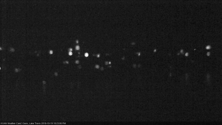 Lake Travis webcam, October 19, 2019 9:25 PM CT