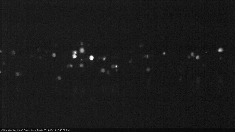 Lake Travis webcam, October 19, 2019 9:45 PM CT