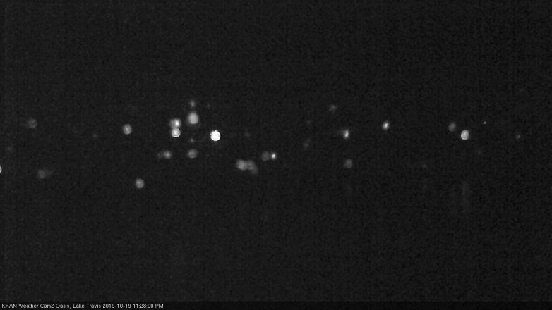 Lake Travis webcam, October 19, 2019 10:30 PM CT