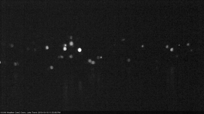 Lake Travis webcam, October 19, 2019 10:55 PM CT