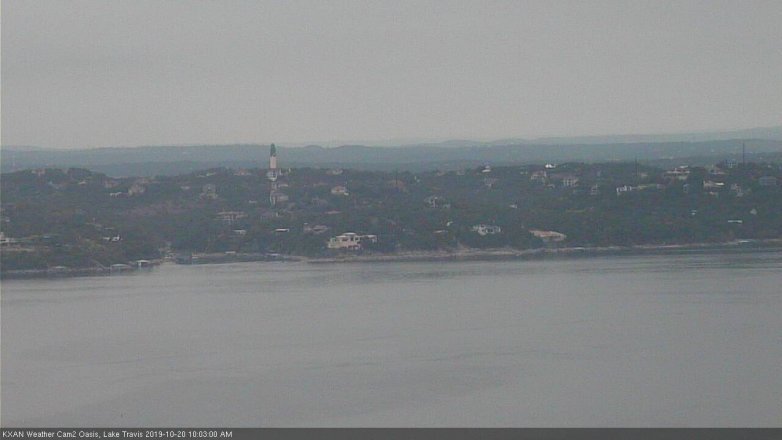 Lake Travis webcam, October 20, 2019 9:05 AM CT