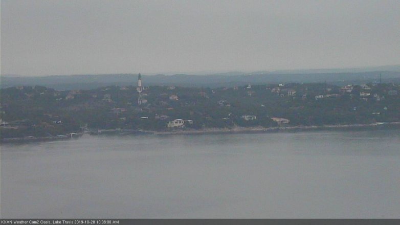 Lake Travis webcam, October 20, 2019 9:10 AM CT